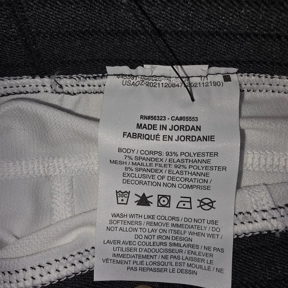 Jordan Dri-FIT Compression Tights Men's 2XL White 3/4 Length Tight Fit NWT DX313